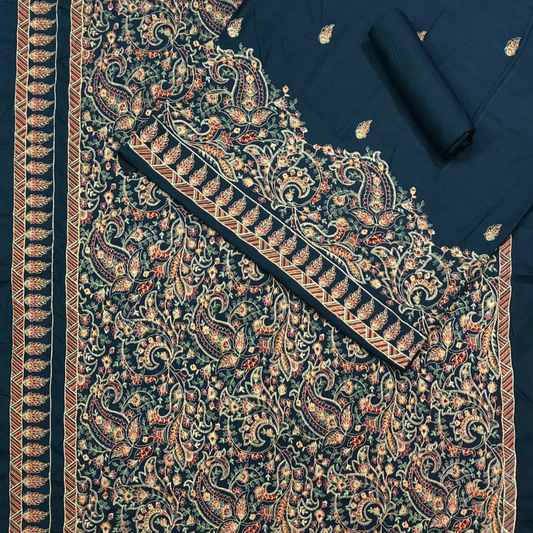 Karandi 3-Piece with Karandi Embroided Shawl