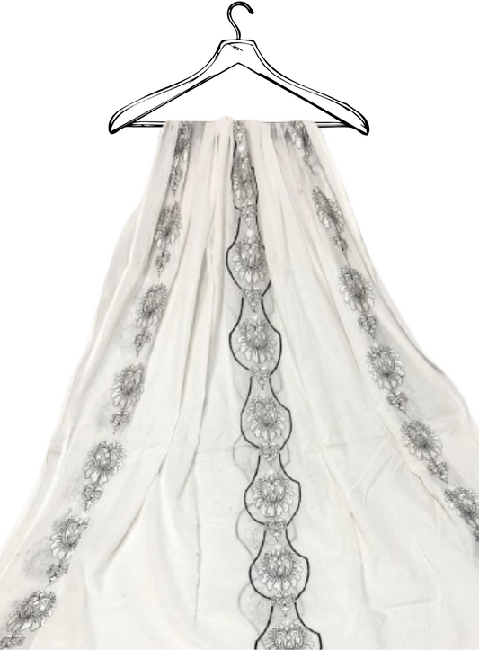 Pure Lawn Dyeable Dupatta