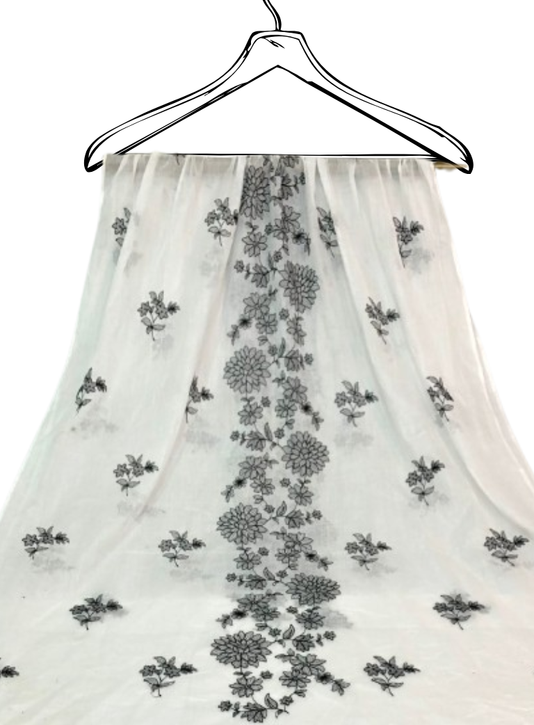 Pure Lawn Dyeable Dupatta