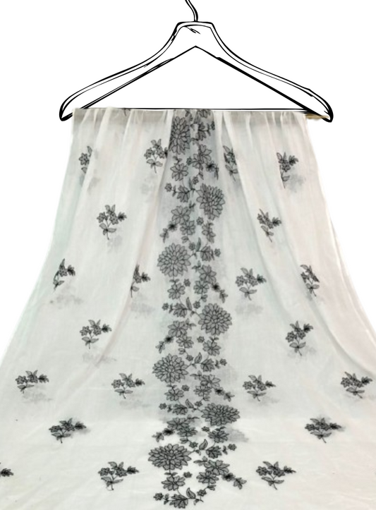 Pure Lawn Dyeable Dupatta