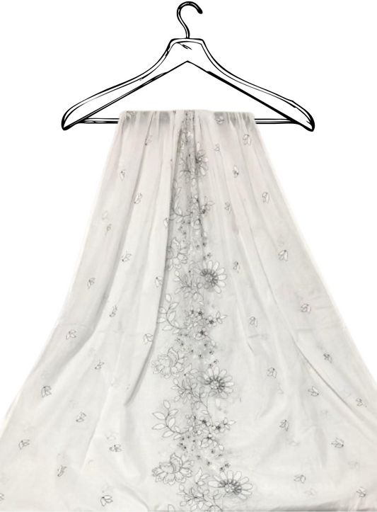 Pure Lawn Dyeable Dupatta