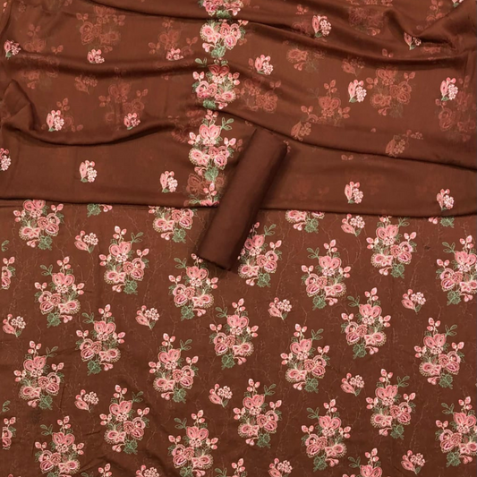 Karandi 3-Piece with Shiffon Duptta