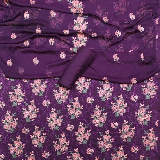 Karandi 3-Piece with Shiffon Duptta