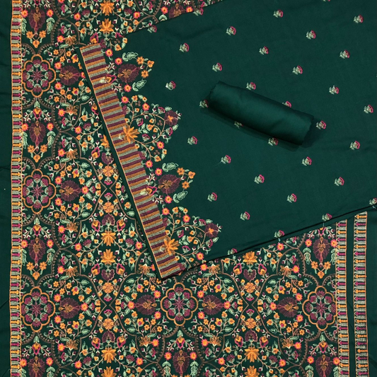 Karandi 3-Piece with Karandi Embroided Shawl