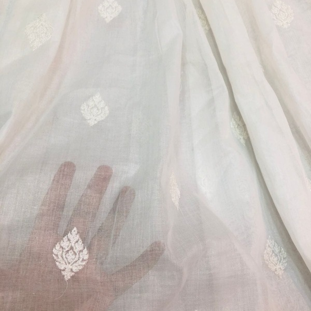 Pure Lawn Dyeable Dupatta