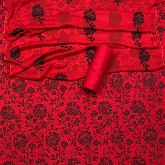 Karandi 3-Piece with Shiffon Duptta