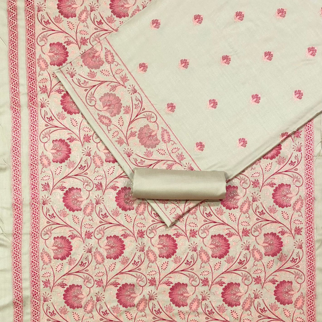 Karandi 3-Piece with Karandi Embroided Shawl