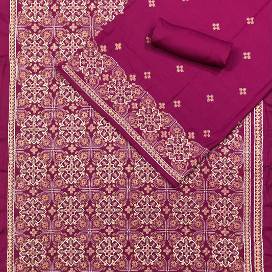 Karandi 3-Piece with Karandi Embroided Shawl