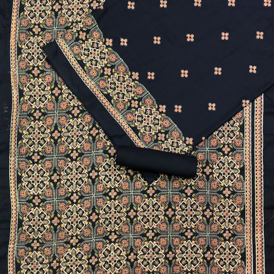 Karandi 3-Piece with Karandi Embroided Shawl