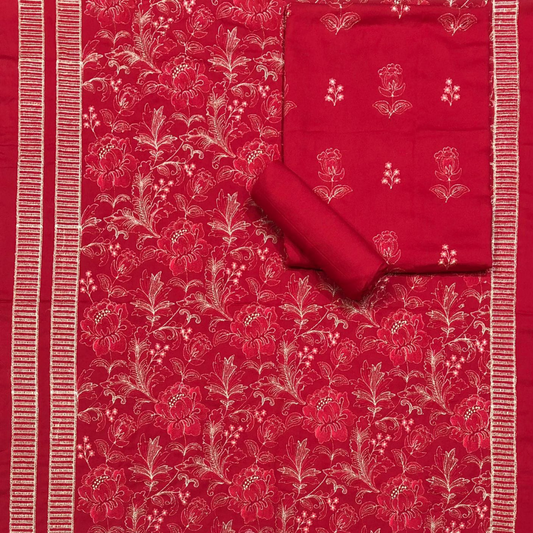 Karandi 3-Piece with Karandi Embroided Shawl