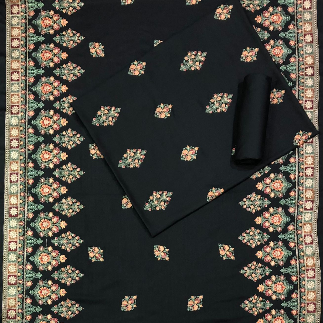 Karandi 3-Piece with Karandi Embroided Shawl