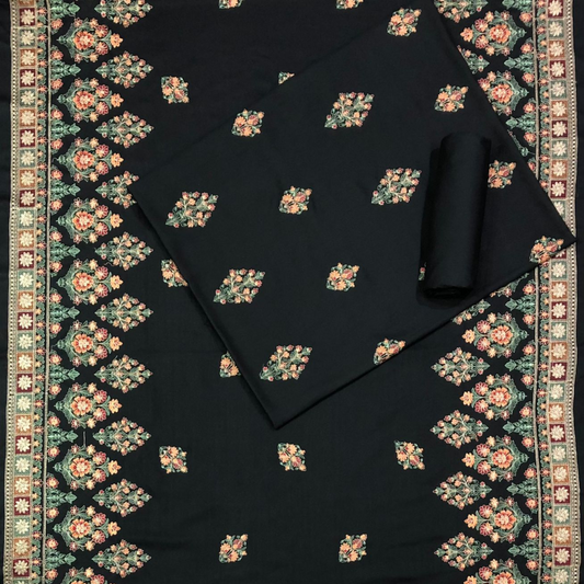Karandi 3-Piece with Karandi Embroided Shawl