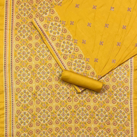 Karandi 3-Piece with Karandi Embroided Shawl