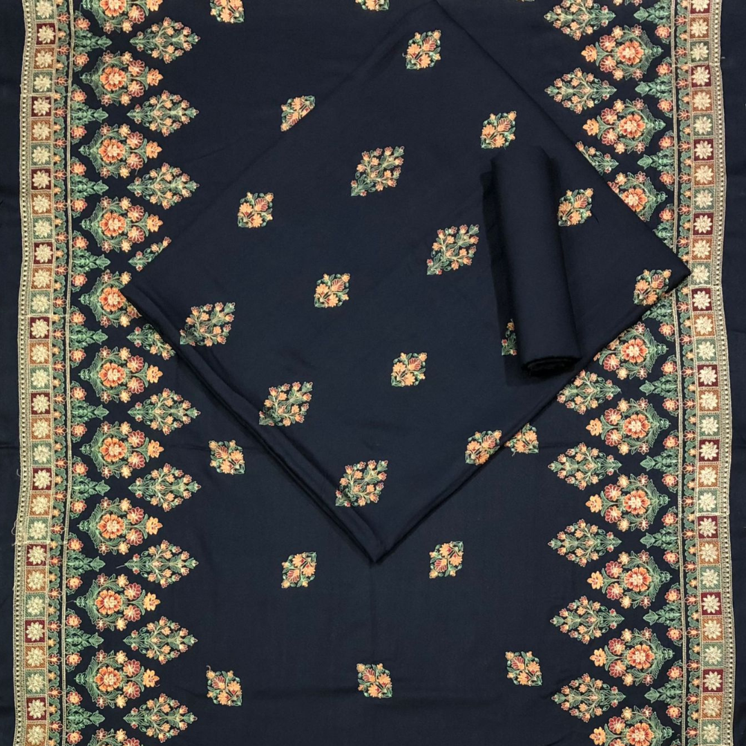 Karandi 3-Piece with Karandi Embroided Shawl