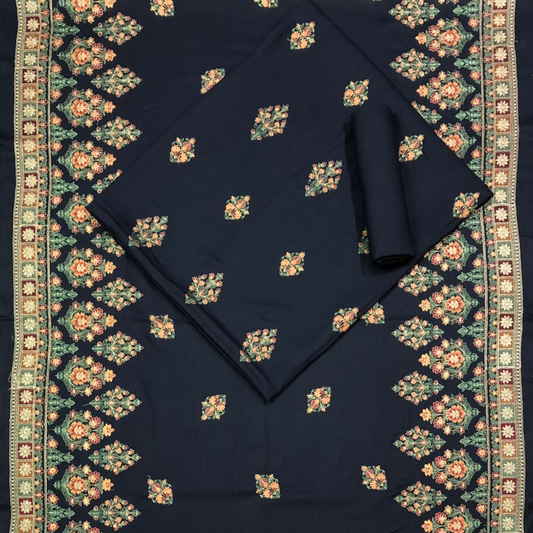 Karandi 3-Piece with Karandi Embroided Shawl