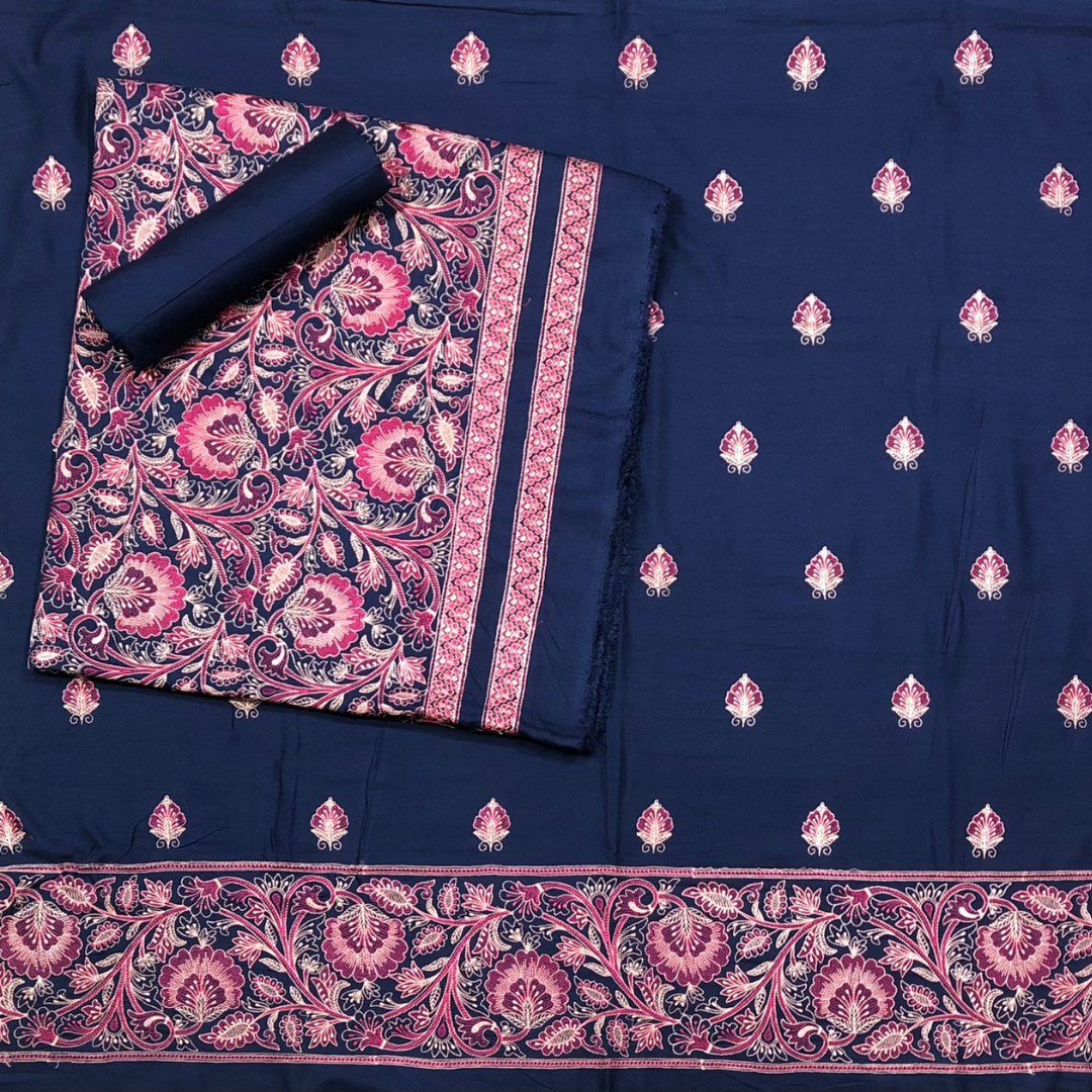 Karandi 3-Piece with Karandi Embroided Shawl