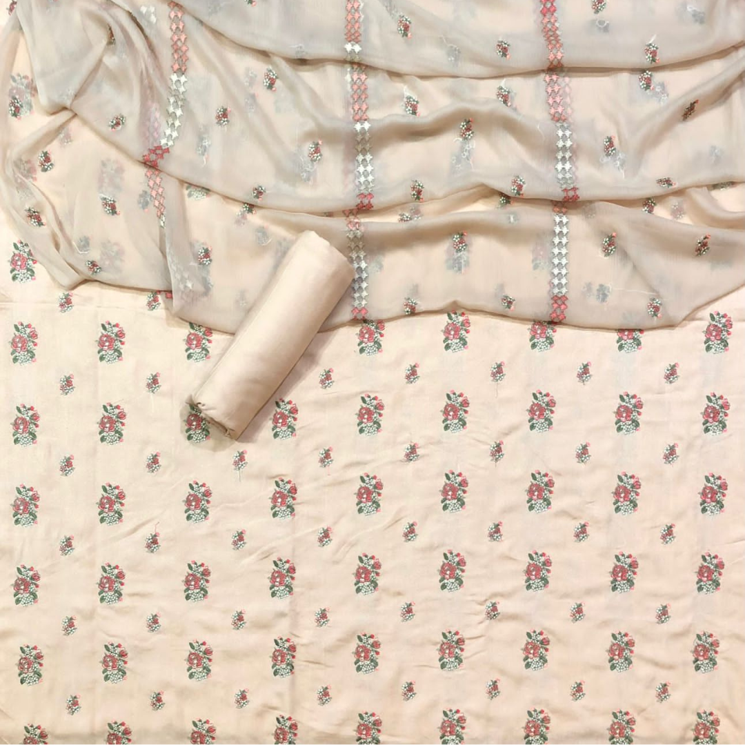 Karandi 3-Piece with Shiffon Duptta