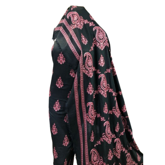 Karandi 3-Piece with Karandi Embroided Shawl