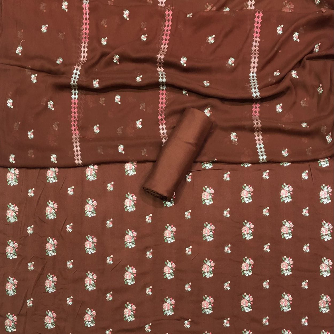 Karandi 3-Piece with Shiffon Duptta