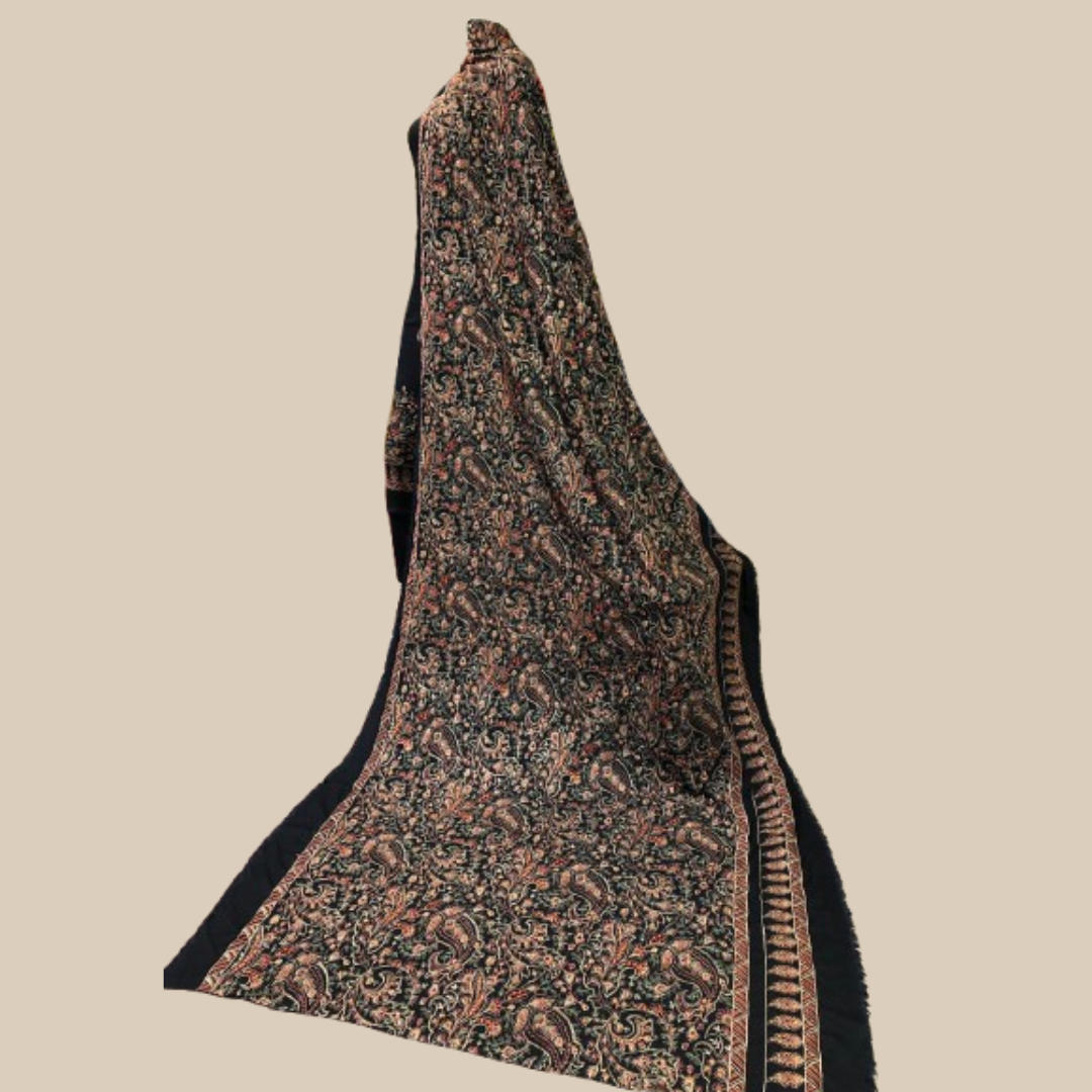 Karandi 3-Piece with Karandi Embroided Shawl
