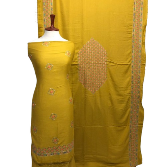 Karandi 3-Piece with Karandi Embroided Shawl