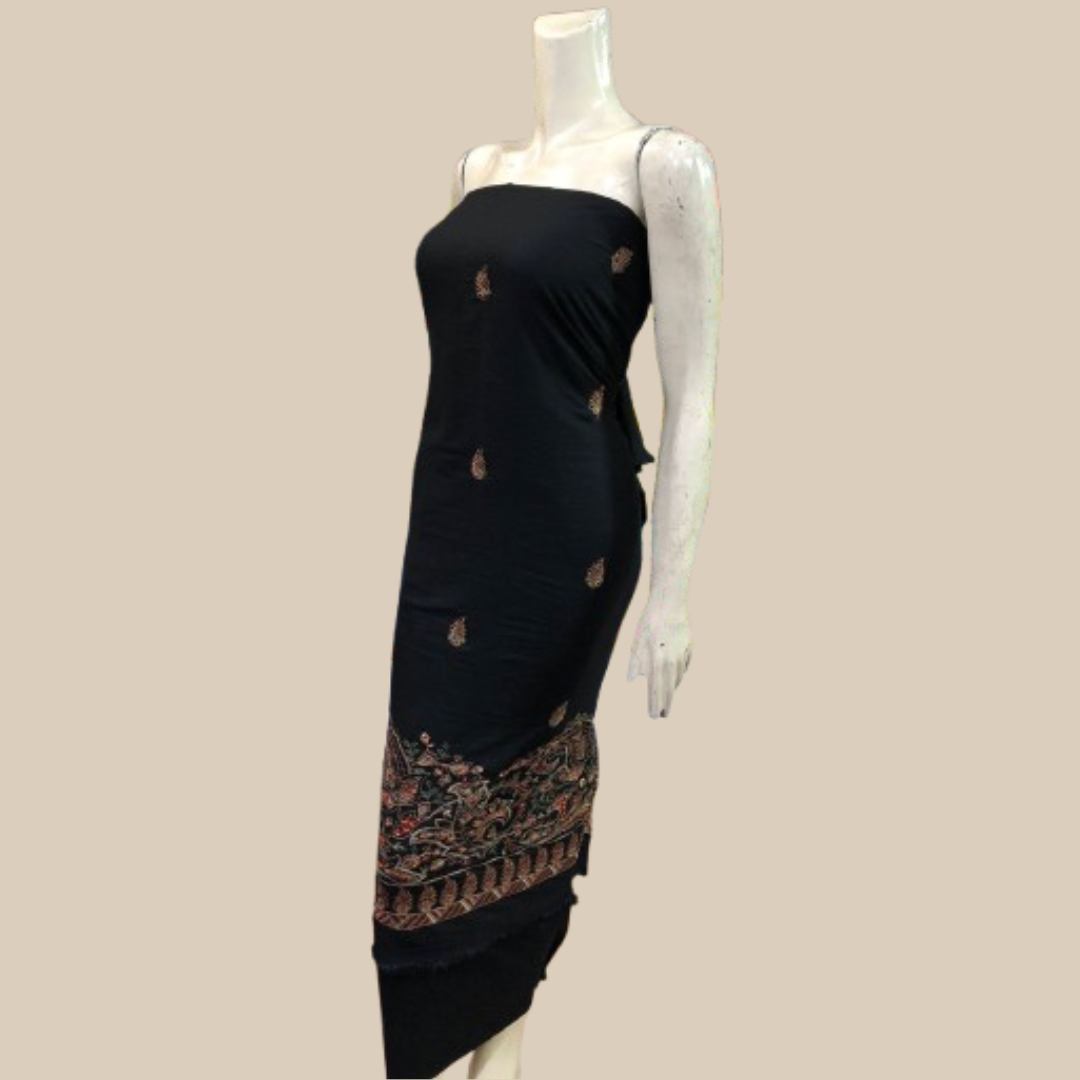 Karandi 3-Piece with Karandi Embroided Shawl