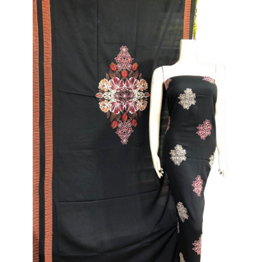 Karandi 3-Piece with Karandi Embroided Shawl