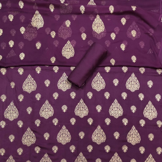 Karandi 3-Piece with Shiffon Duptta